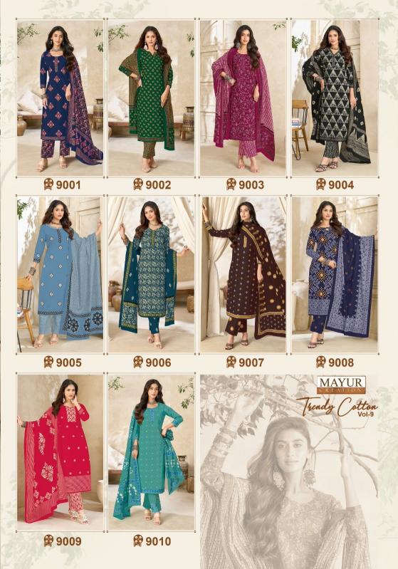 Mayur trendy cotton vol 9 best wholesale dress material market in mumbai